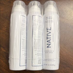 Native Sea Salt & Cedar Body Spray Trio